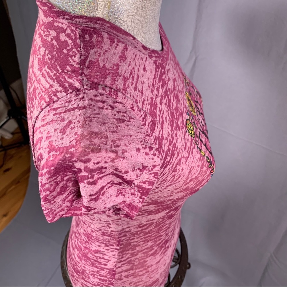 NEW Natural Life Purple Boho Burnout Tee (S) - Picture 11 of 13